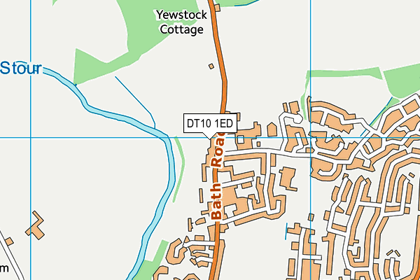 DT10 1ED map - OS VectorMap District (Ordnance Survey)