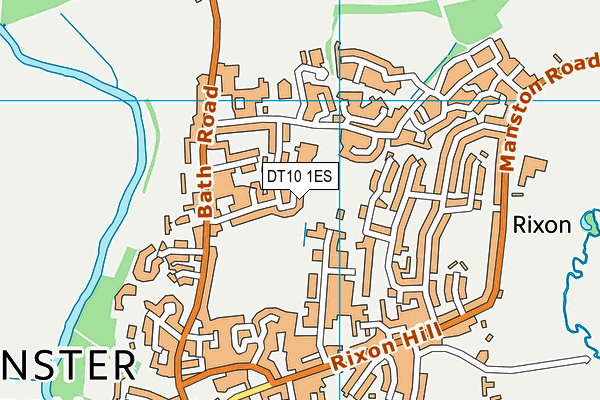 DT10 1ES map - OS VectorMap District (Ordnance Survey)