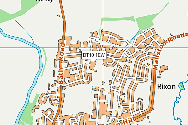 DT10 1EW map - OS VectorMap District (Ordnance Survey)