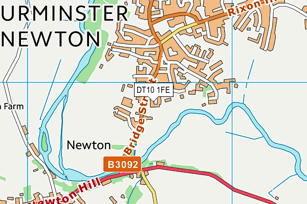 DT10 1FE map - OS VectorMap District (Ordnance Survey)