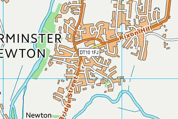 DT10 1FJ map - OS VectorMap District (Ordnance Survey)