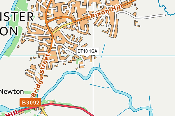 DT10 1GA map - OS VectorMap District (Ordnance Survey)