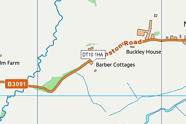 DT10 1HA map - OS VectorMap District (Ordnance Survey)