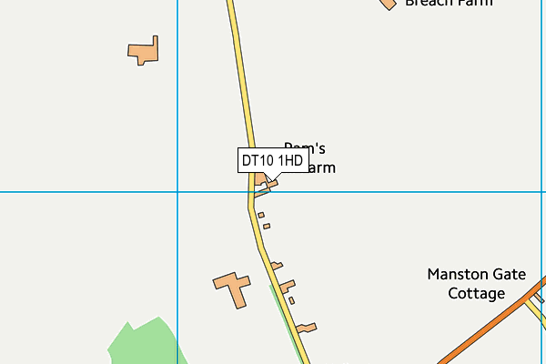 DT10 1HD map - OS VectorMap District (Ordnance Survey)