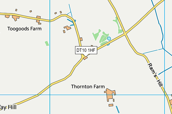 DT10 1HF map - OS VectorMap District (Ordnance Survey)