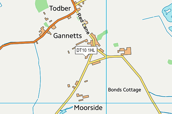 DT10 1HL map - OS VectorMap District (Ordnance Survey)