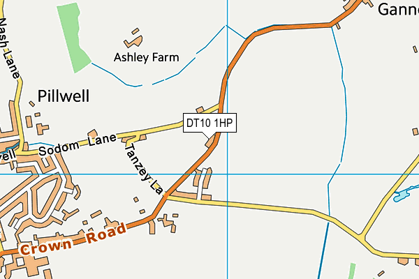 DT10 1HP map - OS VectorMap District (Ordnance Survey)