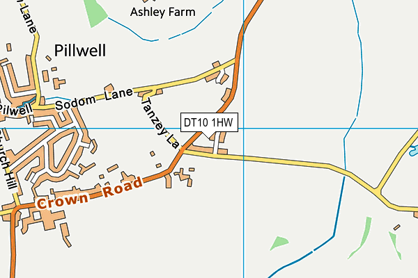 DT10 1HW map - OS VectorMap District (Ordnance Survey)