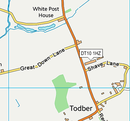 DT10 1HZ map - OS VectorMap District (Ordnance Survey)