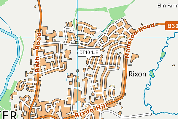 DT10 1JE map - OS VectorMap District (Ordnance Survey)