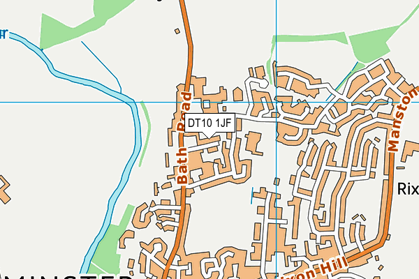 DT10 1JF map - OS VectorMap District (Ordnance Survey)