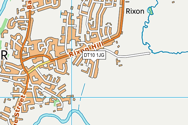 DT10 1JG map - OS VectorMap District (Ordnance Survey)