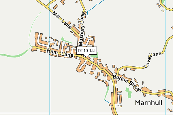 DT10 1JJ map - OS VectorMap District (Ordnance Survey)