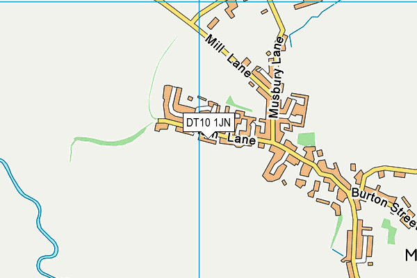 DT10 1JN map - OS VectorMap District (Ordnance Survey)