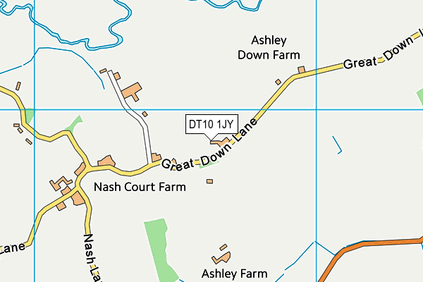 DT10 1JY map - OS VectorMap District (Ordnance Survey)