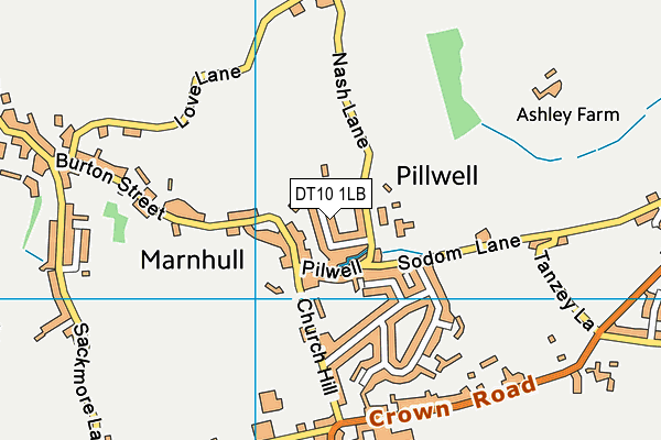 Marnhull Recreation Ground map (DT10 1LB) - OS VectorMap District (Ordnance Survey)