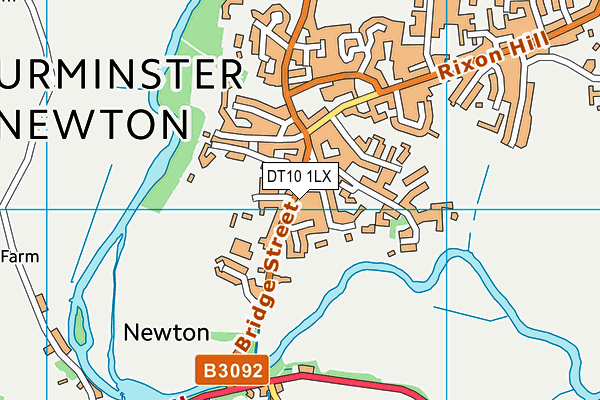 DT10 1LX map - OS VectorMap District (Ordnance Survey)