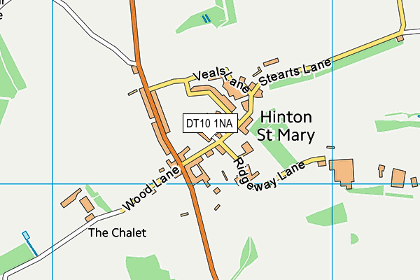 Hinton St Mary Recreation Ground map (DT10 1NA) - OS VectorMap District (Ordnance Survey)