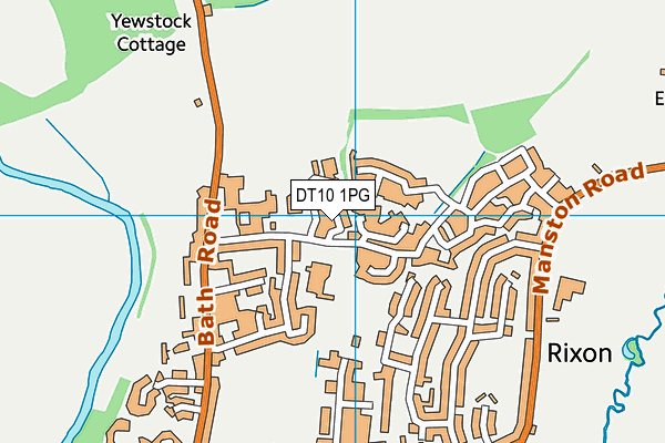 DT10 1PG map - OS VectorMap District (Ordnance Survey)