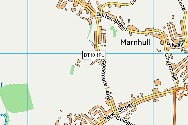 DT10 1PL map - OS VectorMap District (Ordnance Survey)