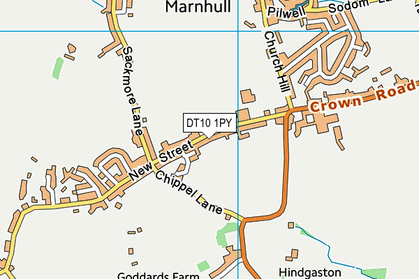 Map of NEW STREET MARNHULL MANAGEMENT LIMITED at district scale