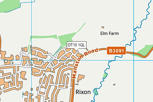 DT10 1QL map - OS VectorMap District (Ordnance Survey)