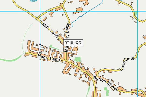 DT10 1QQ map - OS VectorMap District (Ordnance Survey)