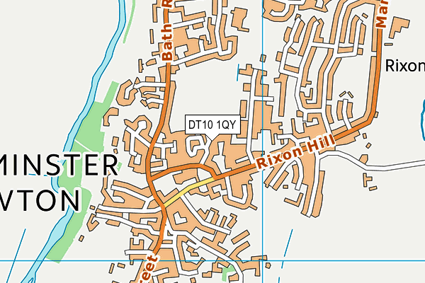 DT10 1QY map - OS VectorMap District (Ordnance Survey)