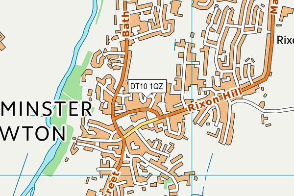 DT10 1QZ map - OS VectorMap District (Ordnance Survey)