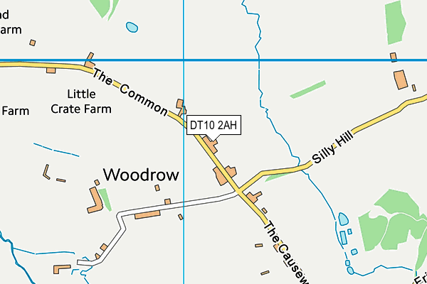 DT10 2AH map - OS VectorMap District (Ordnance Survey)