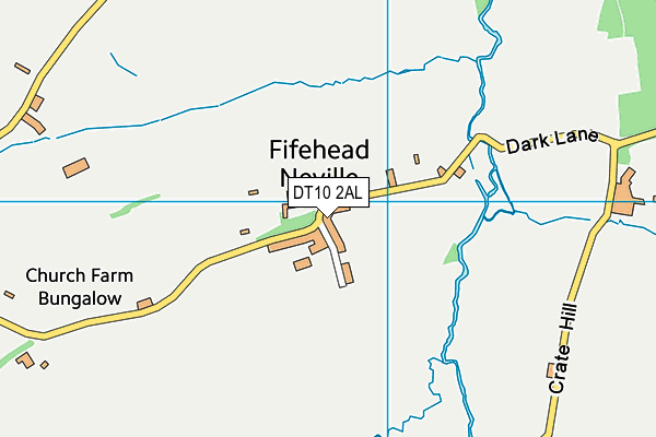 DT10 2AL map - OS VectorMap District (Ordnance Survey)