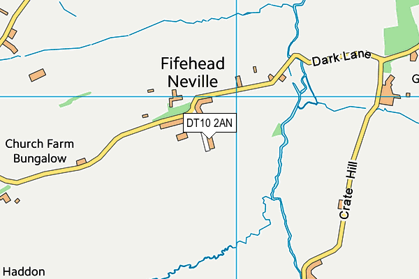 DT10 2AN map - OS VectorMap District (Ordnance Survey)