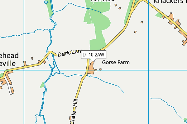 DT10 2AW map - OS VectorMap District (Ordnance Survey)