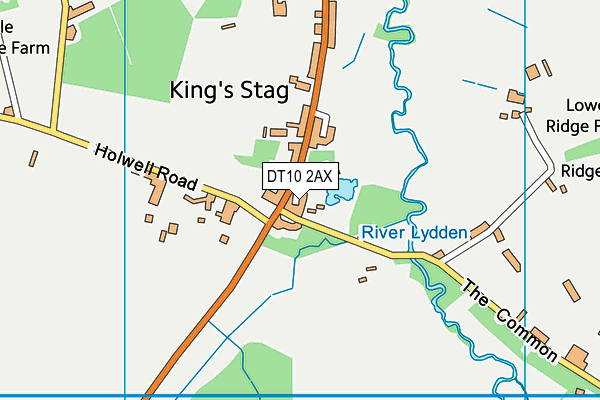 DT10 2AX map - OS VectorMap District (Ordnance Survey)