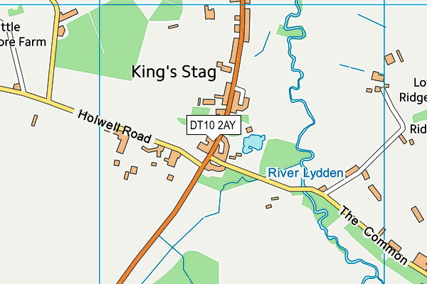 DT10 2AY map - OS VectorMap District (Ordnance Survey)