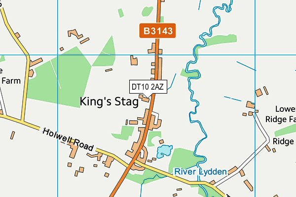 DT10 2AZ map - OS VectorMap District (Ordnance Survey)