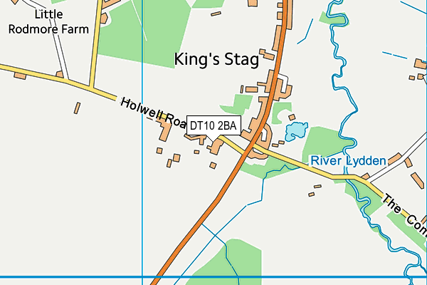 DT10 2BA map - OS VectorMap District (Ordnance Survey)