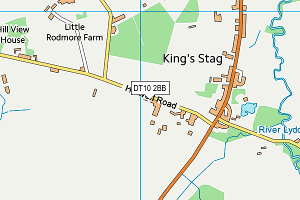 DT10 2BB map - OS VectorMap District (Ordnance Survey)