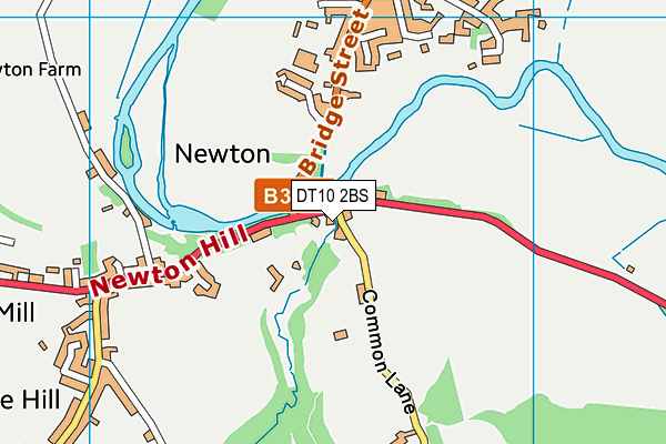 DT10 2BS map - OS VectorMap District (Ordnance Survey)