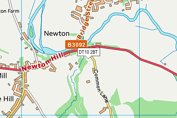 DT10 2BT map - OS VectorMap District (Ordnance Survey)