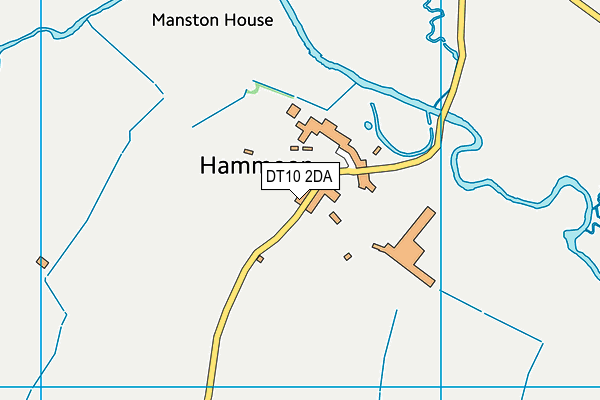 DT10 2DA map - OS VectorMap District (Ordnance Survey)