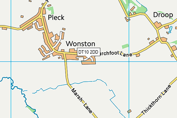 DT10 2DD map - OS VectorMap District (Ordnance Survey)