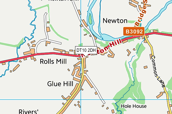 DT10 2DH map - OS VectorMap District (Ordnance Survey)