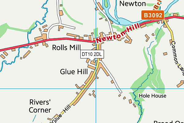 DT10 2DL map - OS VectorMap District (Ordnance Survey)