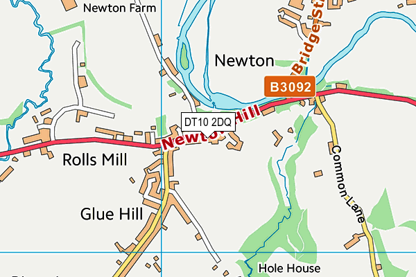 DT10 2DQ map - OS VectorMap District (Ordnance Survey)