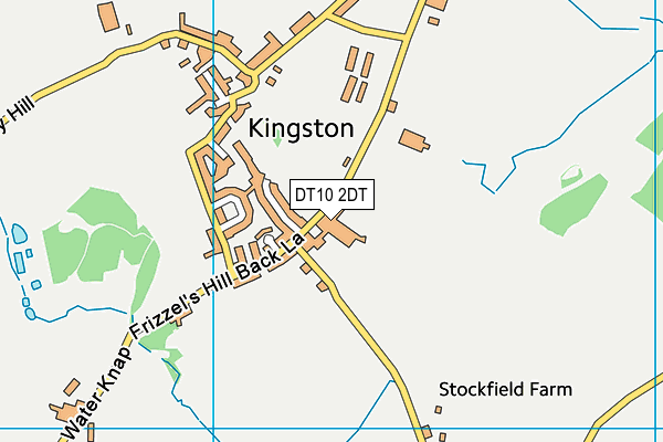 DT10 2DT map - OS VectorMap District (Ordnance Survey)