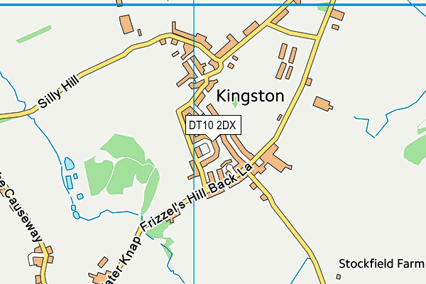 DT10 2DX map - OS VectorMap District (Ordnance Survey)