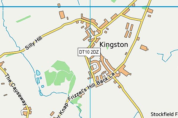 DT10 2DZ map - OS VectorMap District (Ordnance Survey)