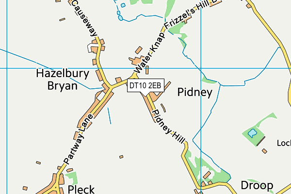 Hazelbury Bryan Playing Field map (DT10 2EB) - OS VectorMap District (Ordnance Survey)