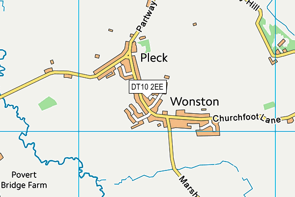 DT10 2EE map - OS VectorMap District (Ordnance Survey)